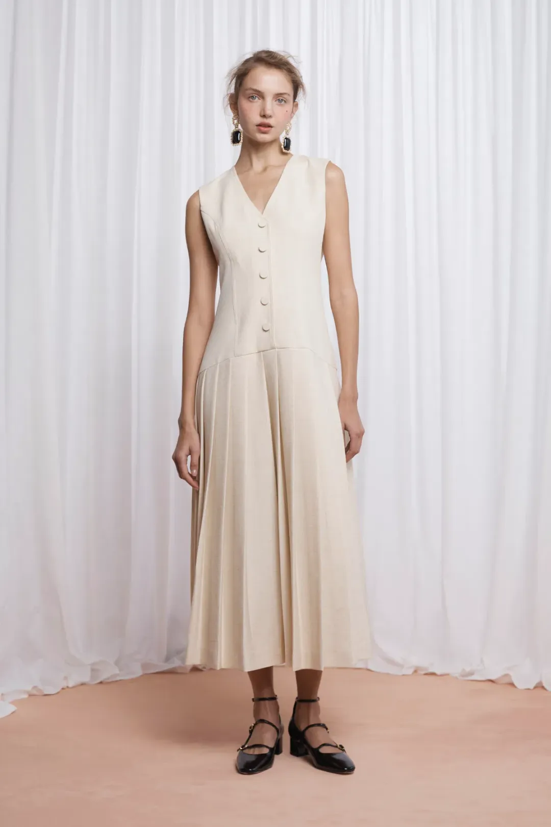 Lovaan Elly Dress Butter Size 12 for rent on The Volte - main image