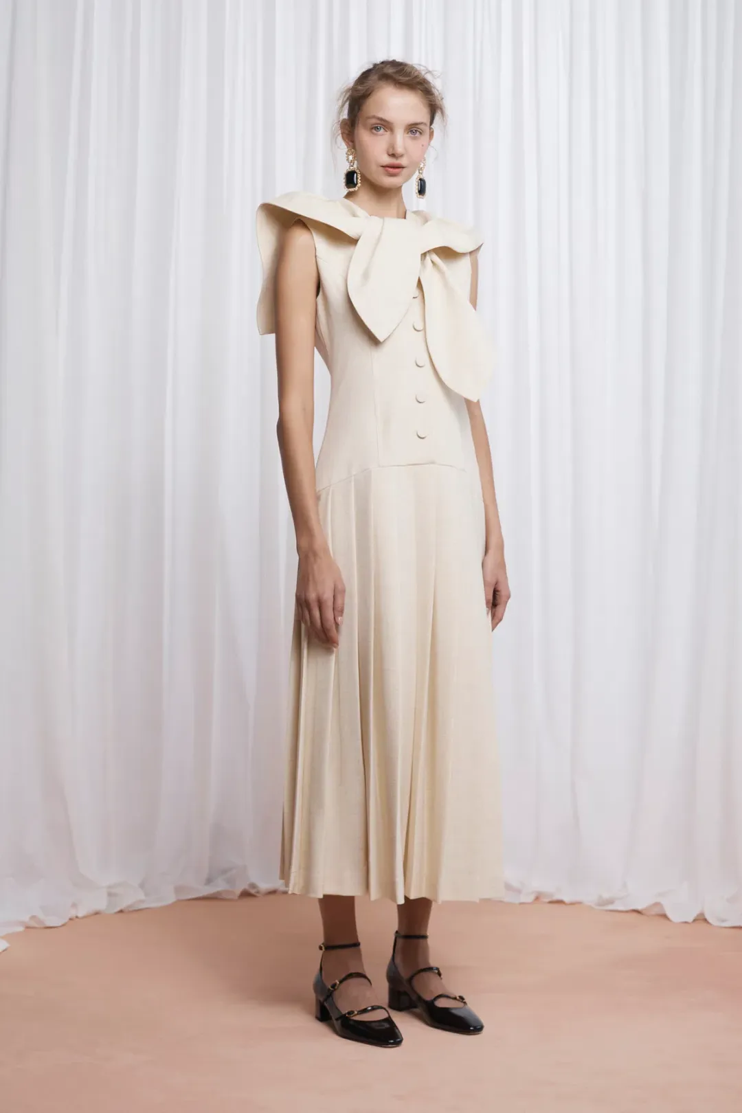 Lovaan Elly Dress Butter Size 12 for rent on The Volte - main image