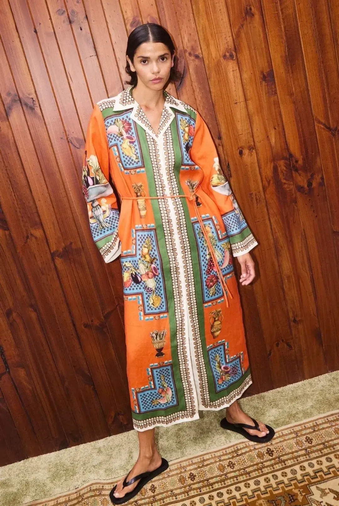 Alemais Rocco Dress Size 16 Linen with pockets relaxed fit  for rent on The Volte - main image