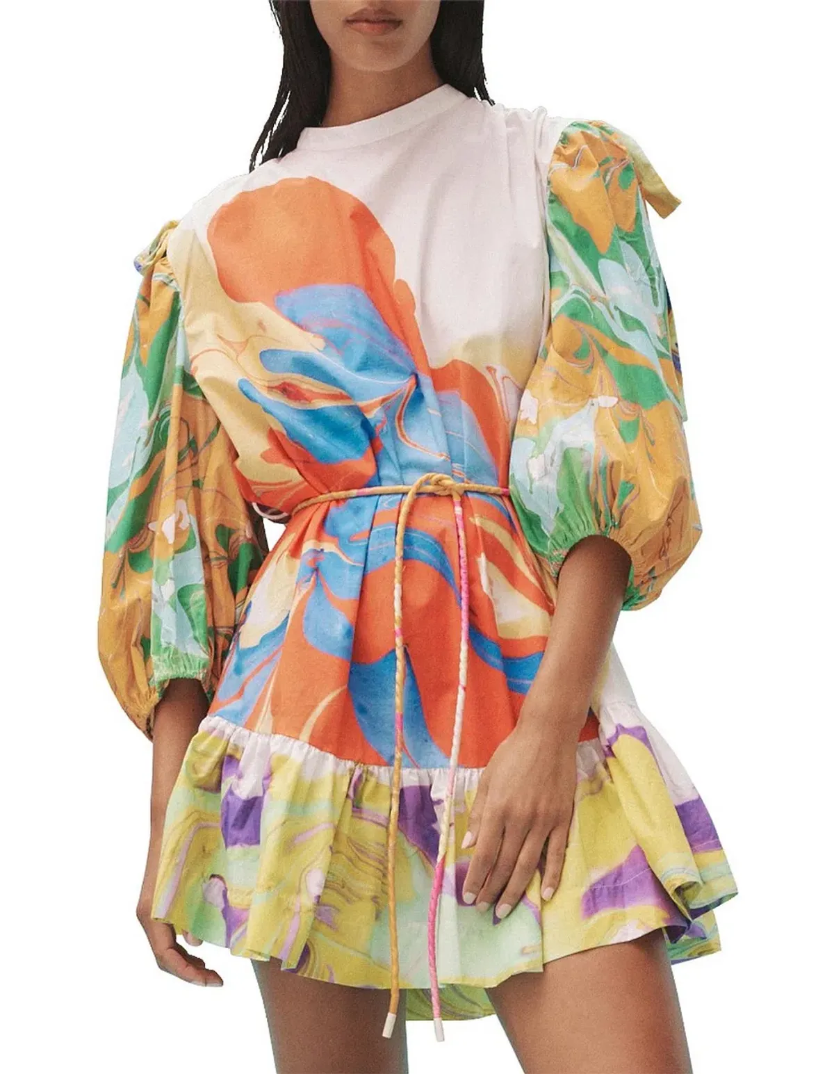 ALEMAIS Luca Mini Dress Multi Size 6 Au - Image 1