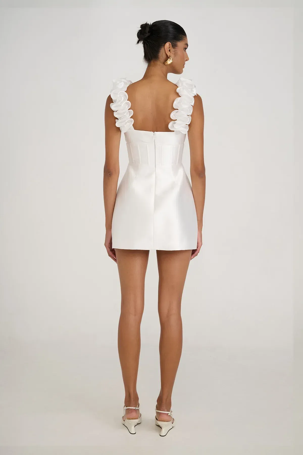ELIYA THE LABEL Taria Dress | White XS - Image 3