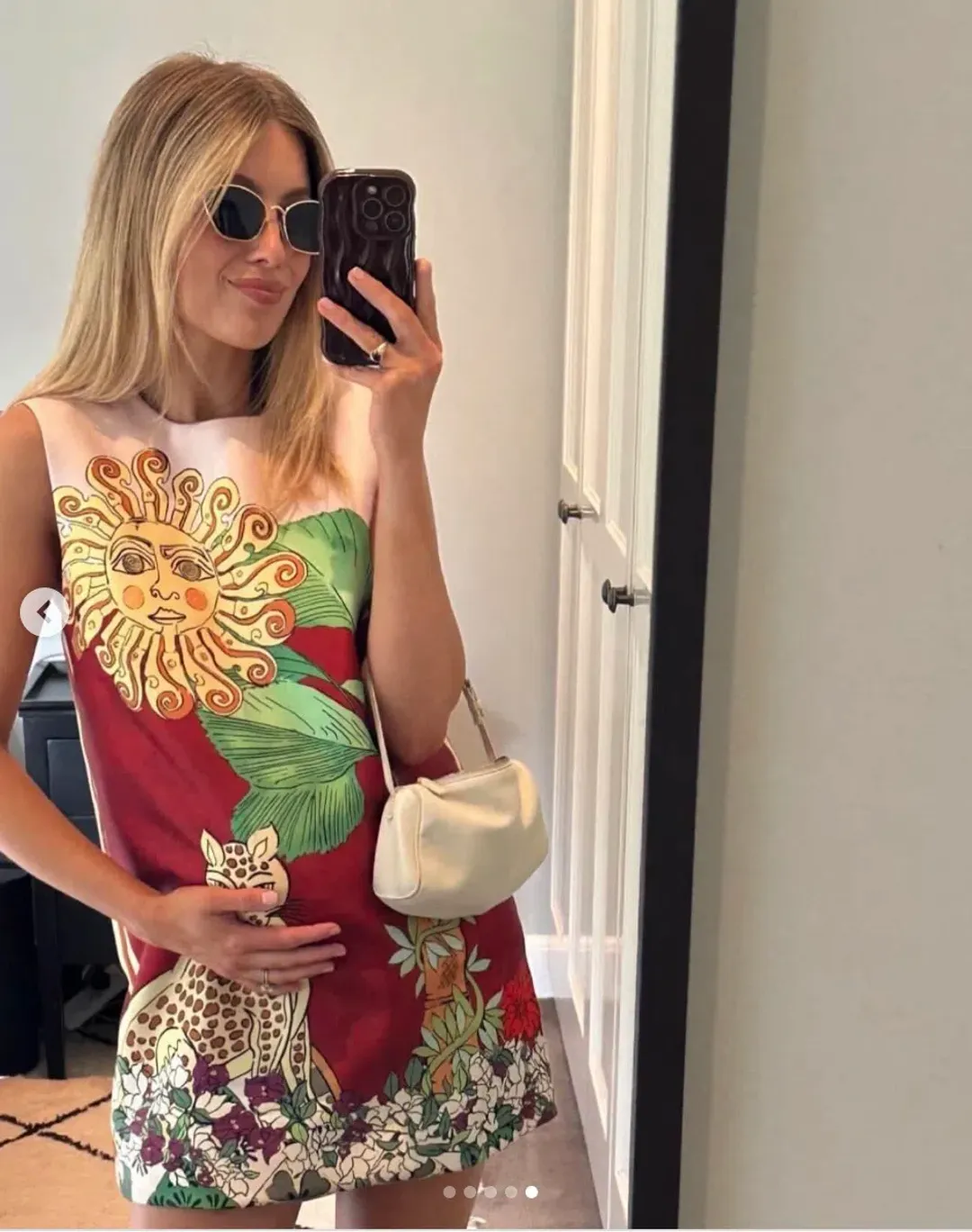 ALEMAIS Tiger Mini Dress Pink Size 10 AU for rent on The Volte - main image