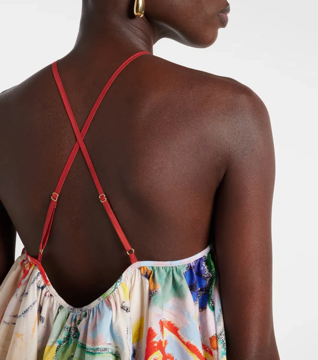 ALEMAIS La Charrasca Halter Mini Dress Multi Size 10 AU for rent on The Volte - main image