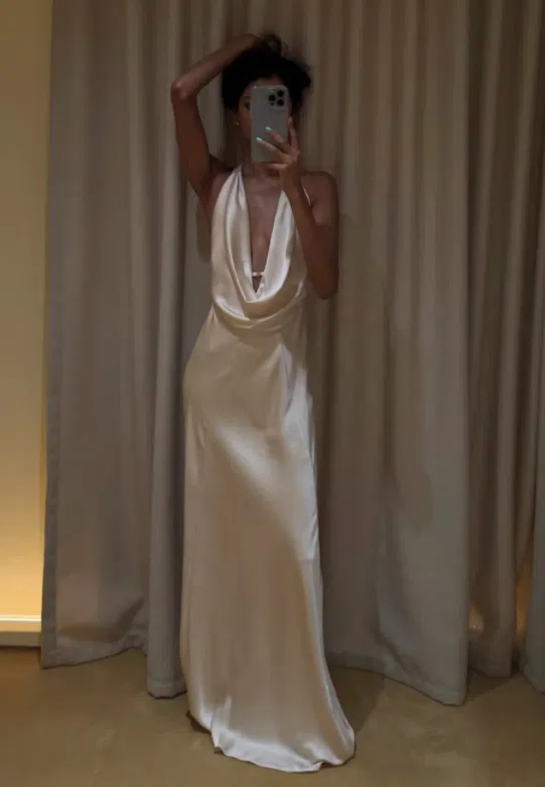 Manning Cartell Charmed Cowl Slip Dress Champagne Size AU 6 for rent on The Volte - main image