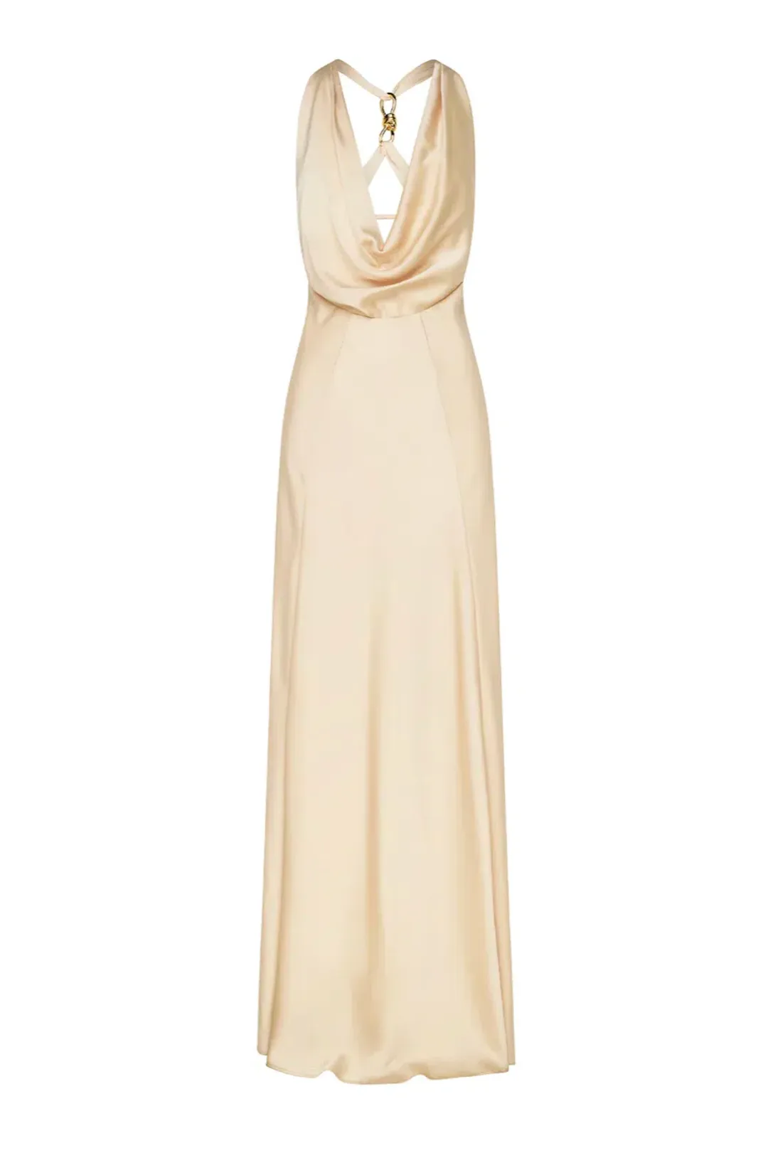 Manning Cartell Charmed Cowl Slip Dress Champagne Size AU 6 for rent on The Volte - main image
