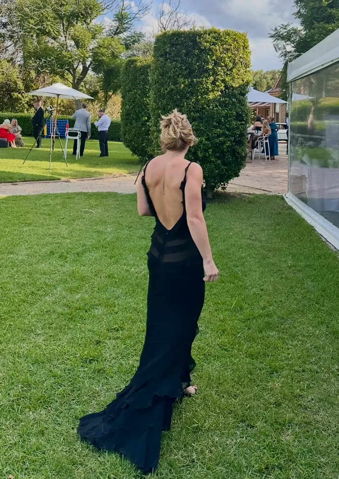 Rat & Boa Saphira dress black maxi size 10 for rent on The Volte - main image