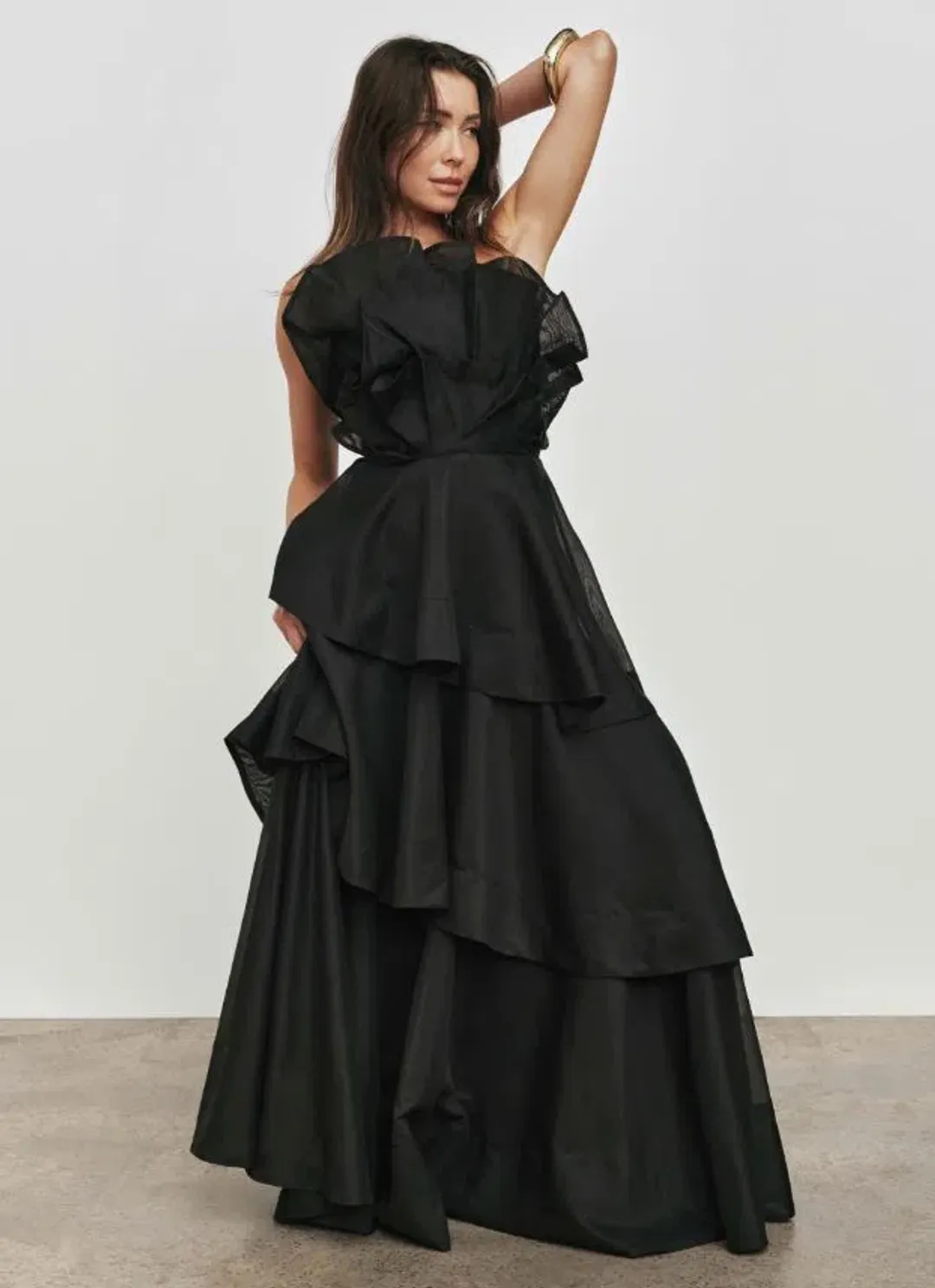 Aje Selestia Gown in Black Size 8 for rent on The Volte - main image