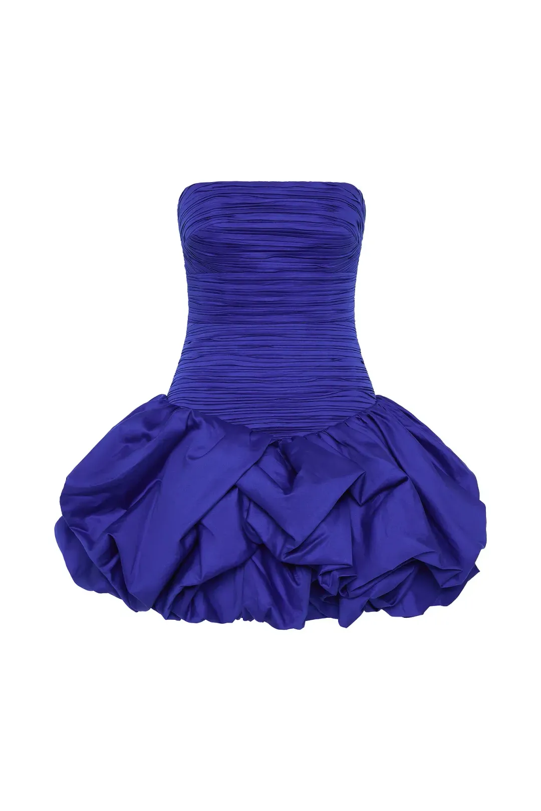 AJE Violette Bubble Hem Mini Dress in Cobalt Size 8 for rent on The Volte - main image