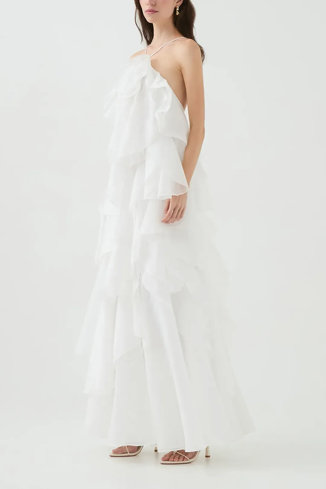 Aje Pandorea Maxi Dress in White for rent on The Volte - main image