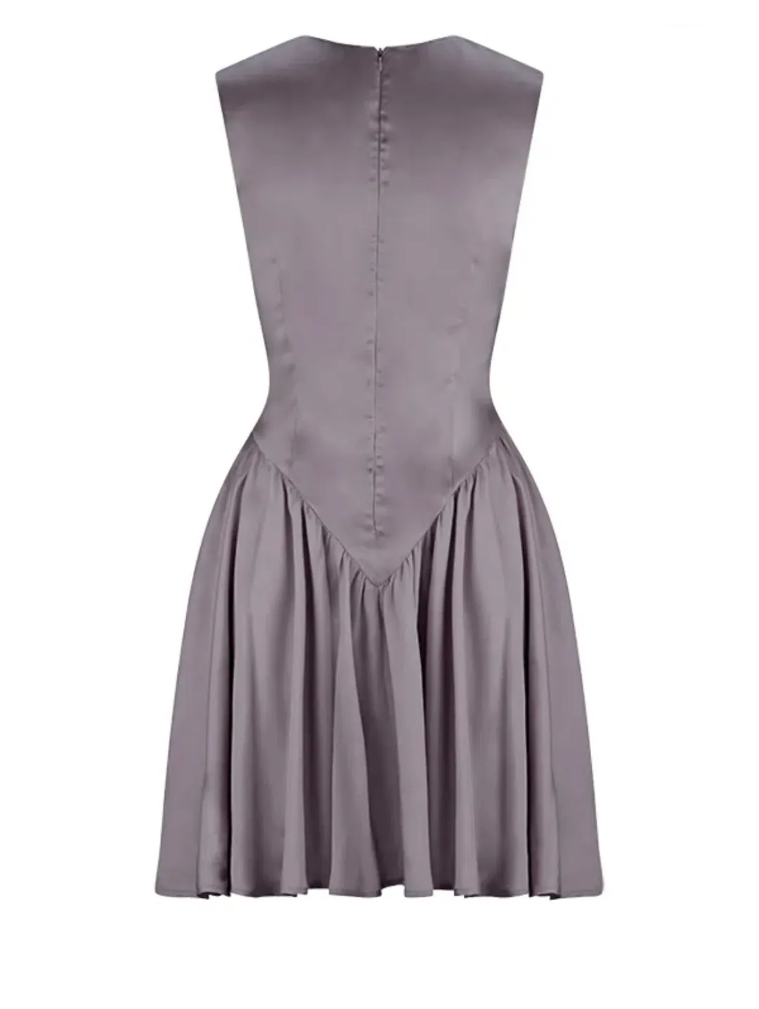 She Societe Paris Grey Ballerina Dress Size 6 for rent on The Volte - main image