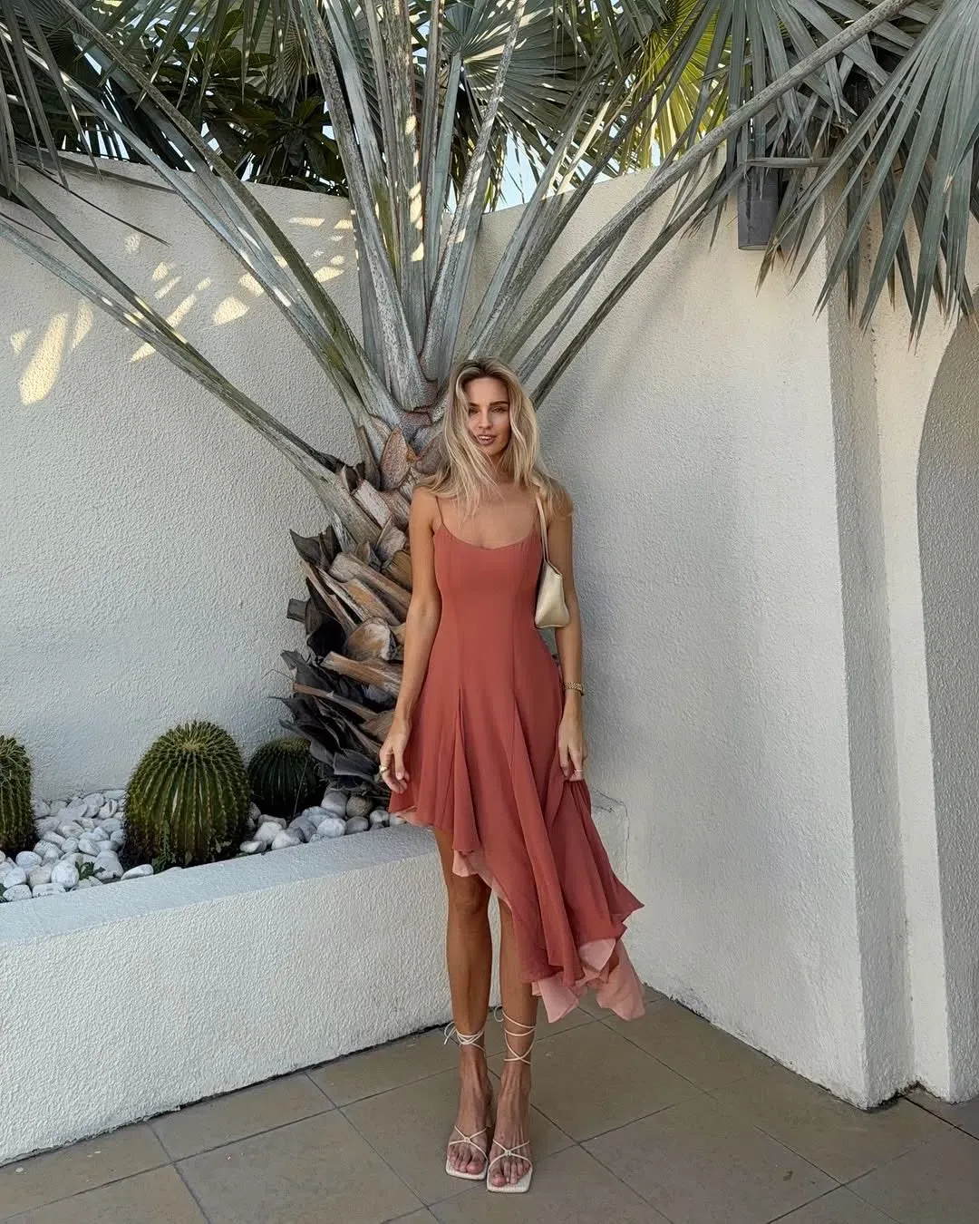 Arcina Ori DANA DRESS PEACH Size XS for rent on The Volte - main image