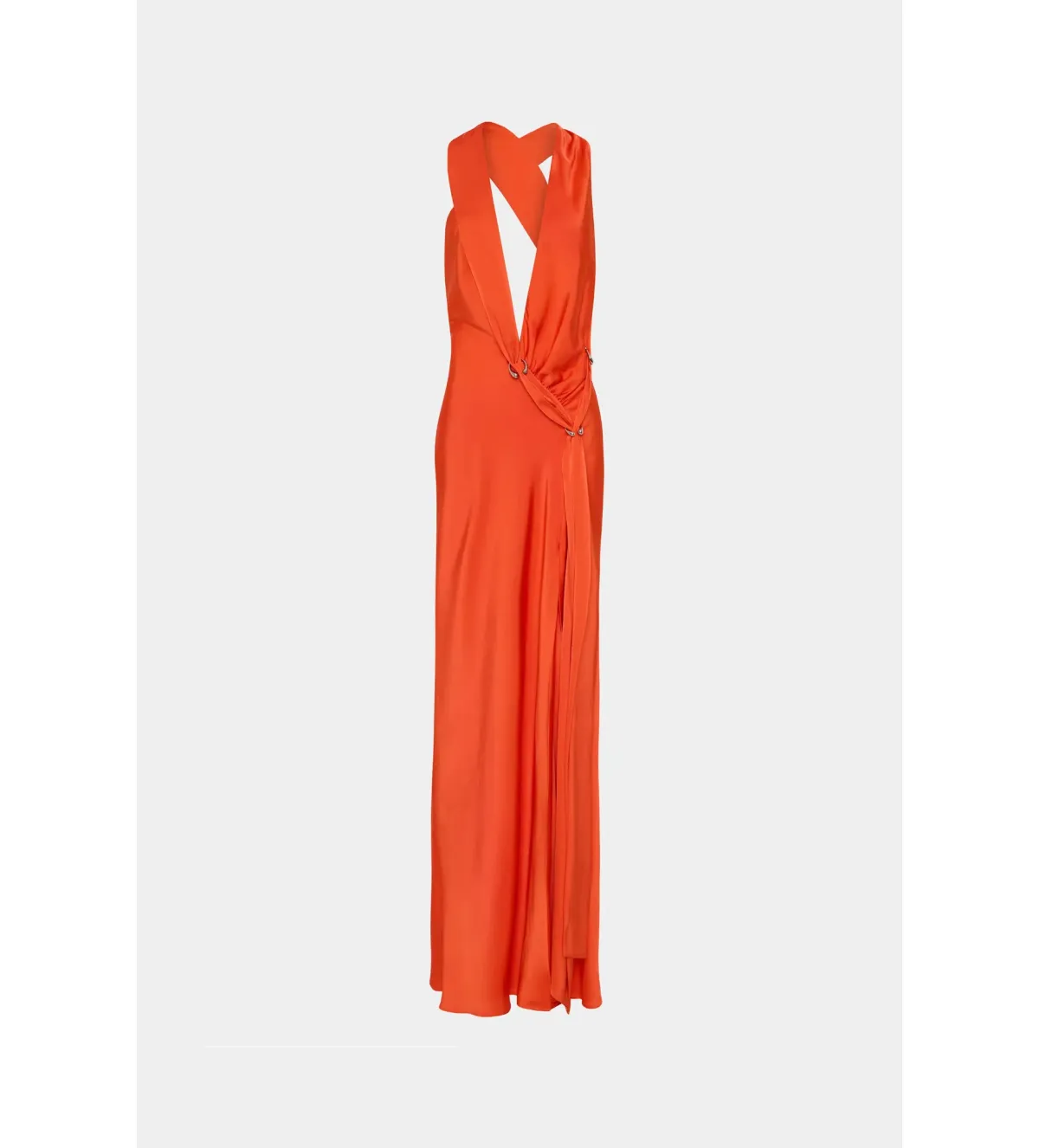 MISHA The Harlow Satin Maxi Dress Chilli Red Size AU 8 - Image 5