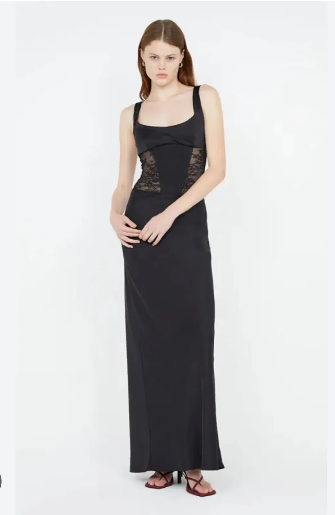 Bec & Bridge Olimpia Corset dress - maxi black size 10 for rent on The Volte - main image