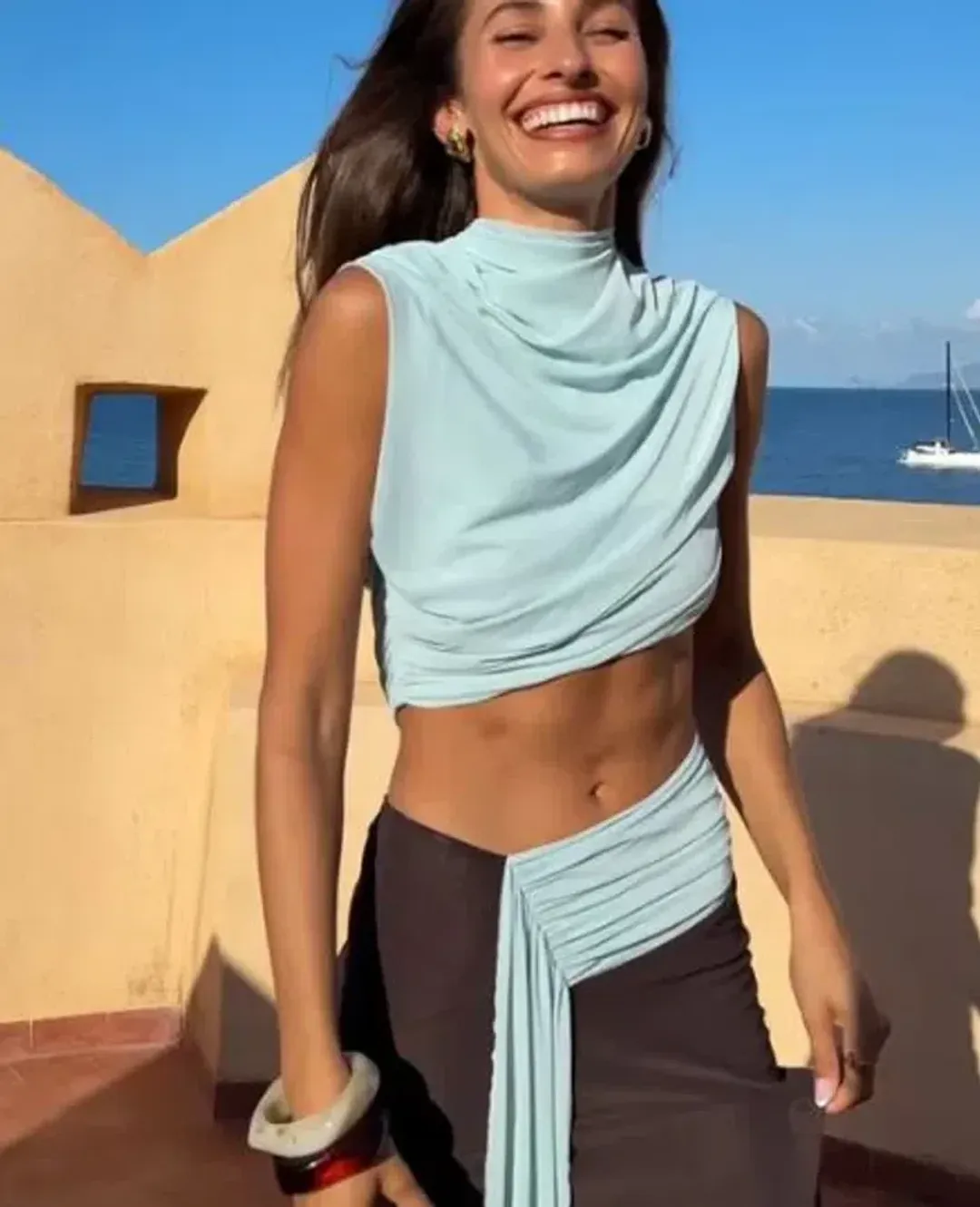 Bec and Bridge Conni Asym midi dress for rent on The Volte - main image