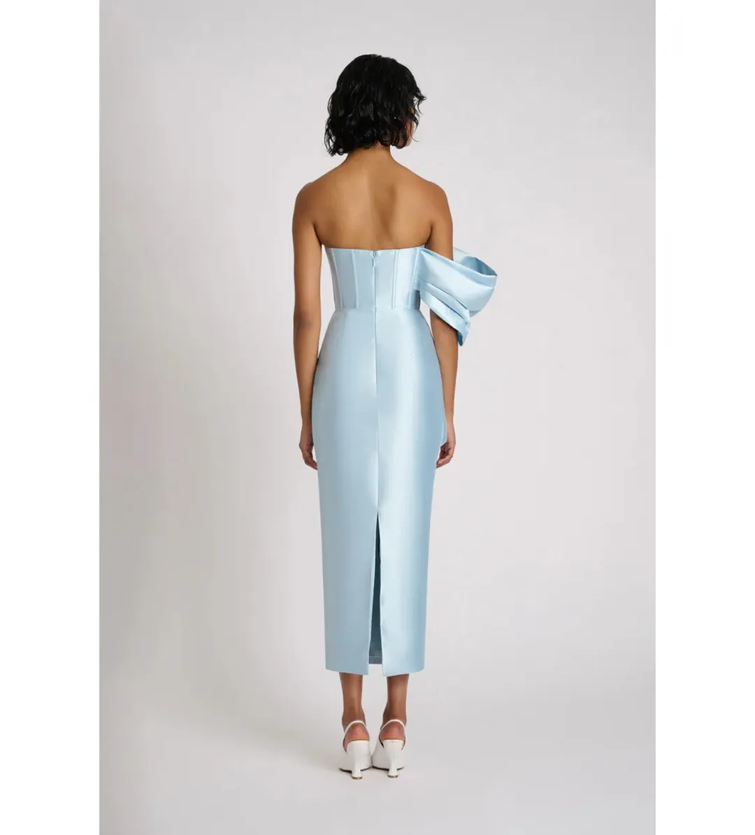 Eliya The Label Maisie Midi Dress Blue Size M AU 10 for rent on The Volte - main image