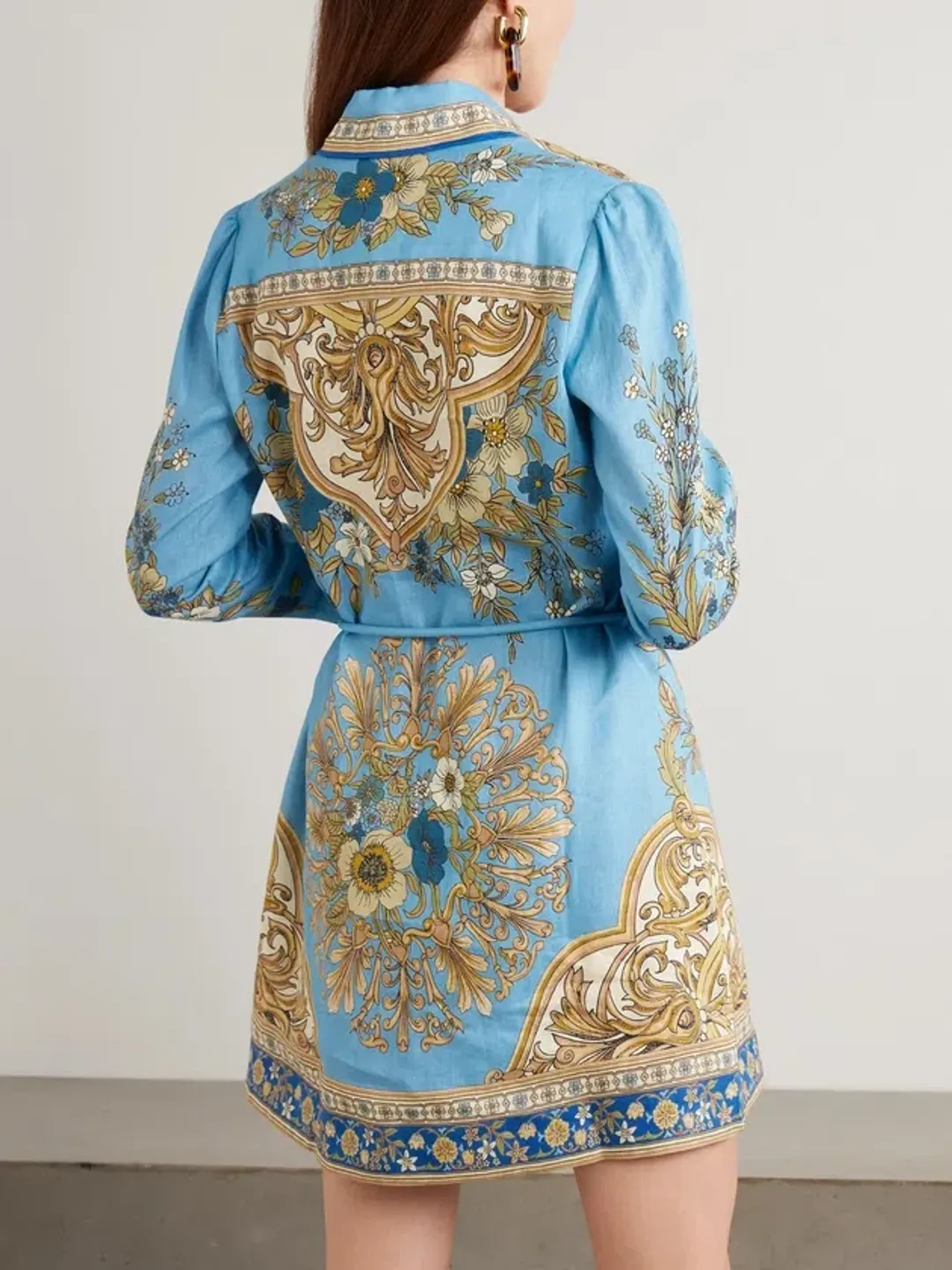 Alemais Cassie Mini Dress Blue Size 12 for rent on The Volte - main image