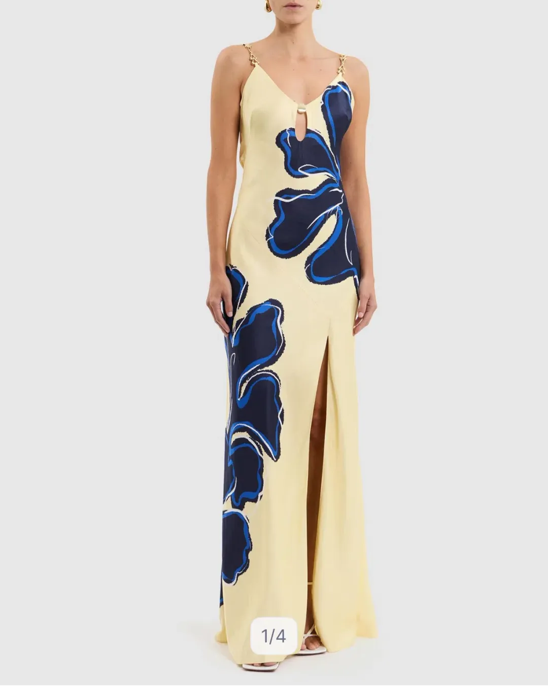 Indigo Bloom Maxi Dress for rent on The Volte - main image