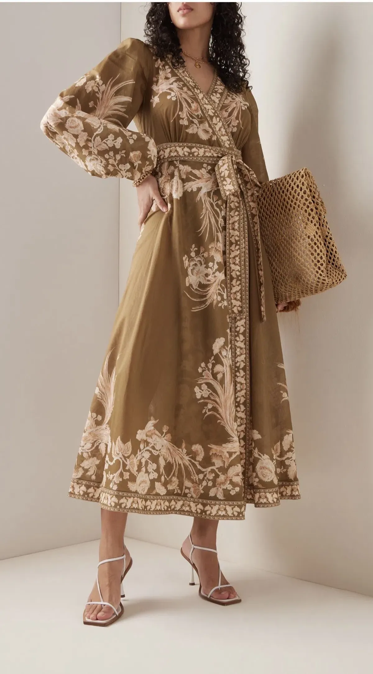 Zimmermann Anneke wrap midi dress size 4 / aus 16 - Image 5