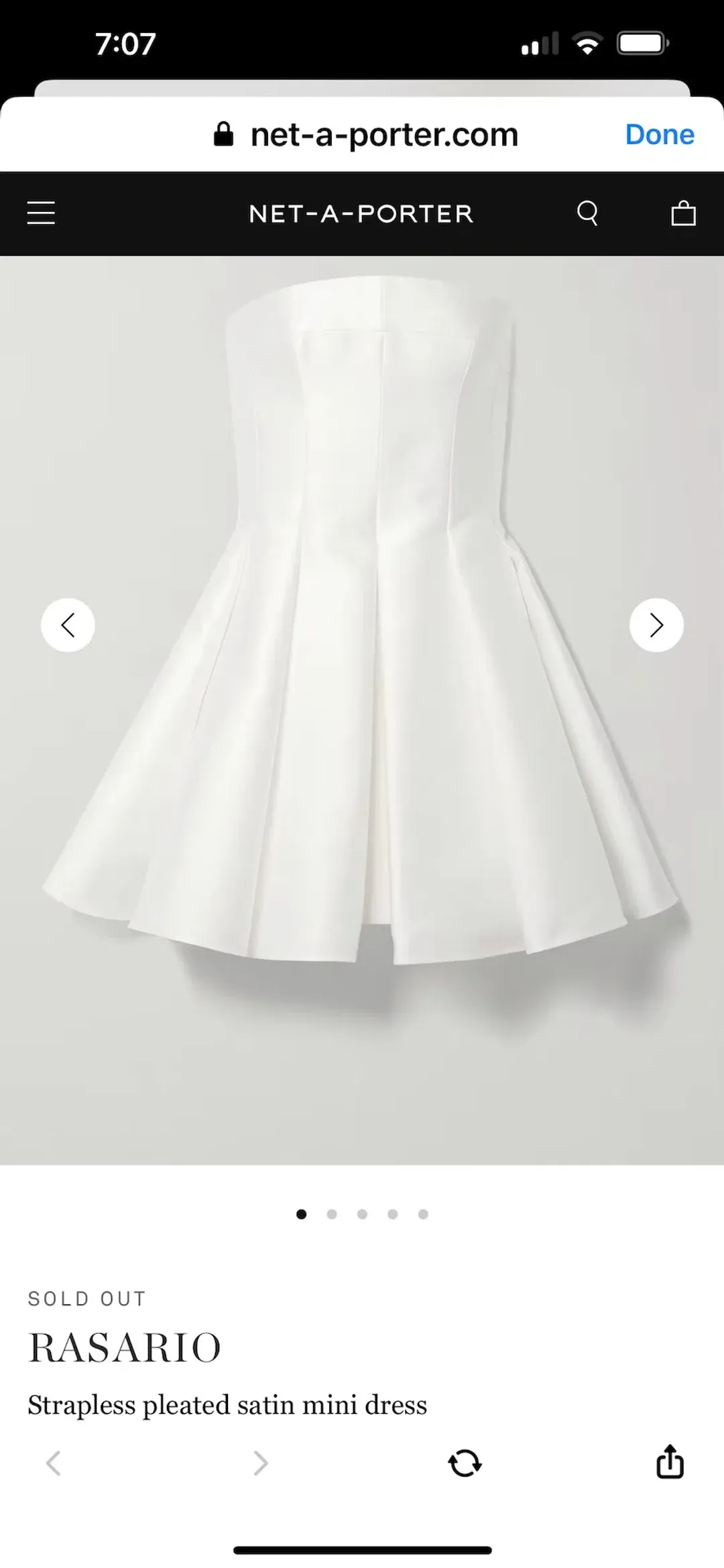 Alex Perry Satin Mini Dress Size 12 for rent on The Volte - main image