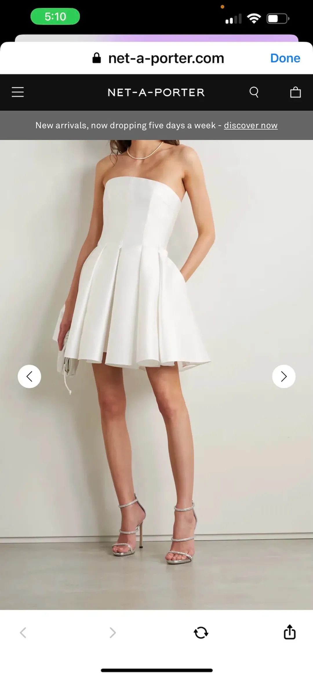 Alex Perry Satin Mini Dress Size 12 for rent on The Volte - main image