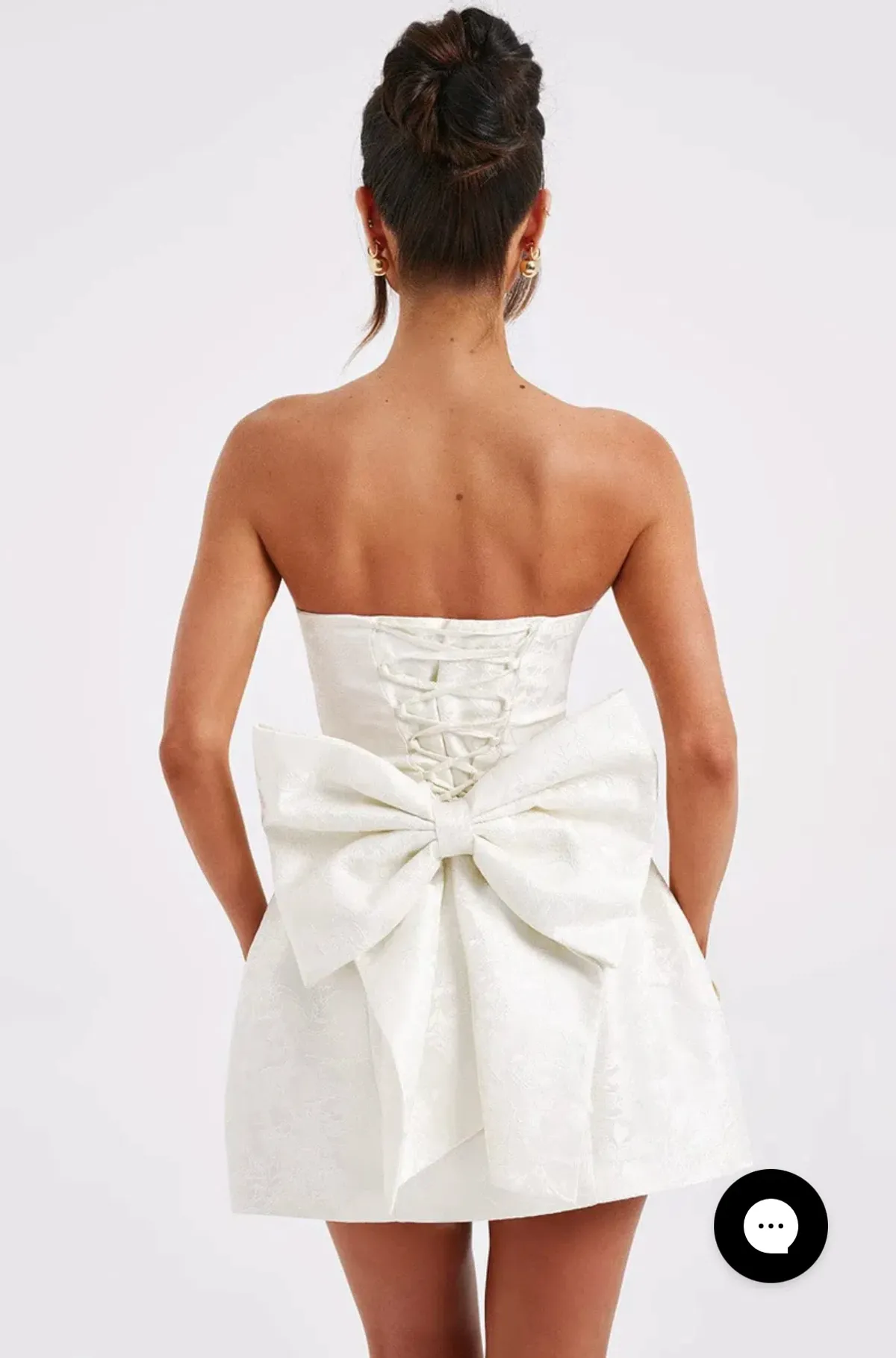 ELENORA MINI DRESS - IVORY - Image 4