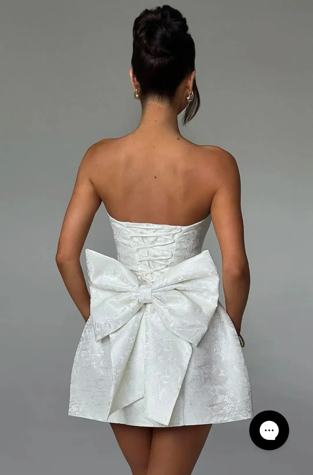 ELENORA MINI DRESS - IVORY for rent on The Volte - main image