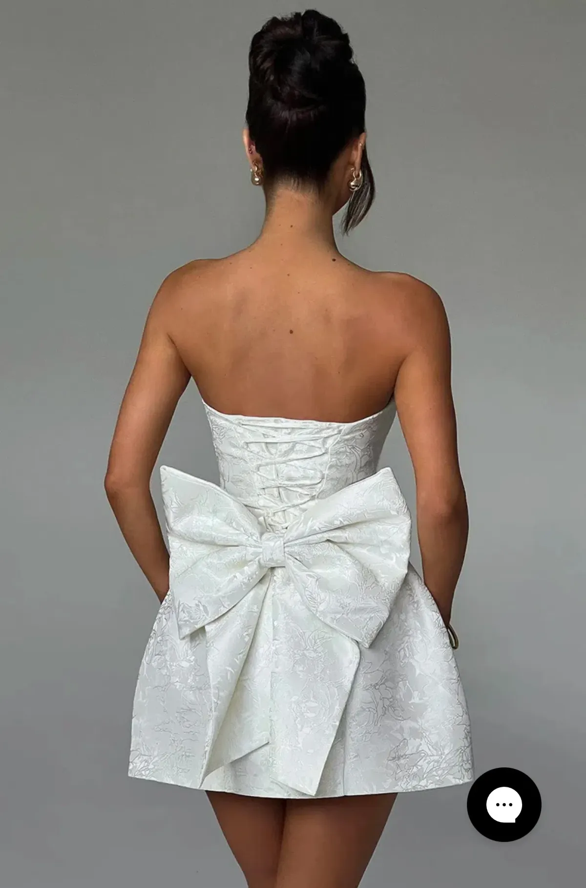 ELENORA MINI DRESS - IVORY - Image 2