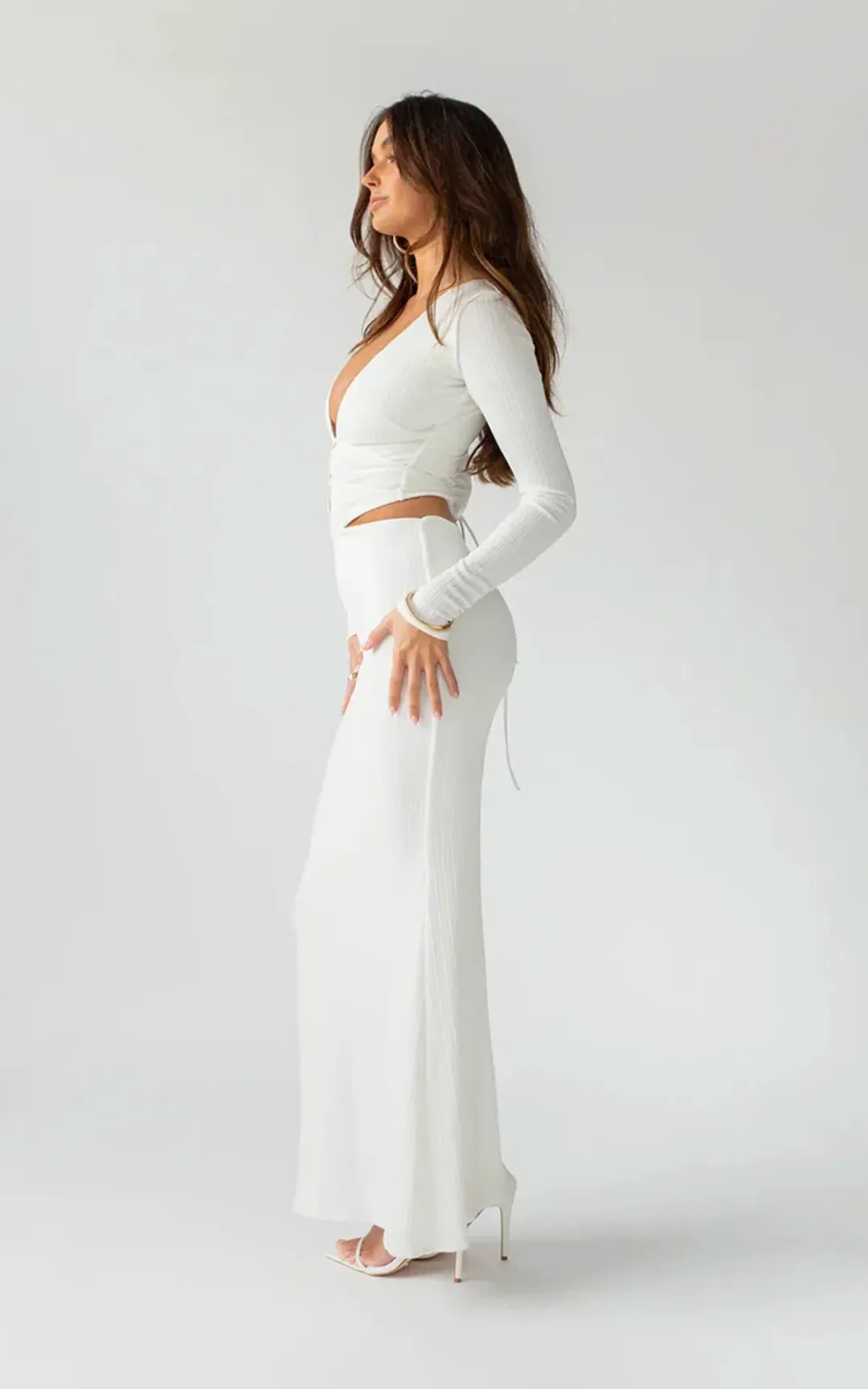 Arcina Ori Aston Dress White Size Small/8 for rent on The Volte - main image