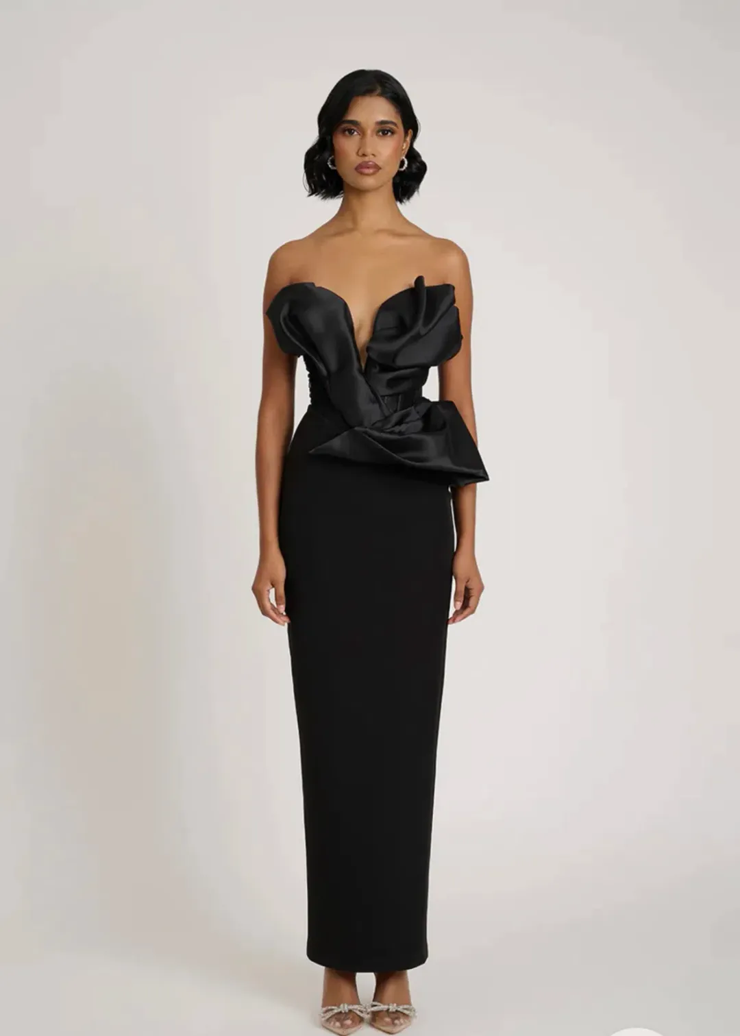 Eliya the Label Auri Gown black XS for rent on The Volte - main image