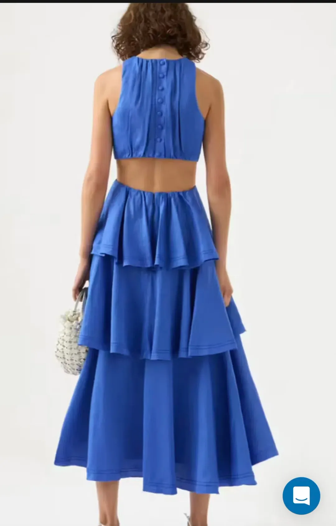 Aje wave cut midi dress - size 12 for rent on The Volte - main image