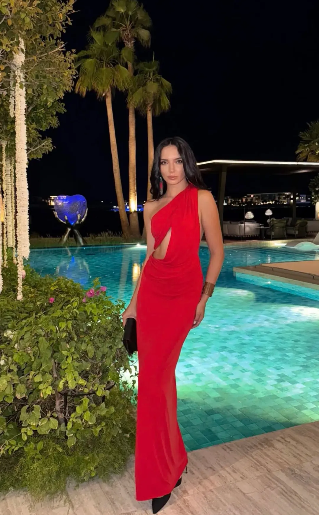 MISHA Collection The Solstice Cupro Dress in Cherry Red Size S / 8 AU for rent on The Volte - main image