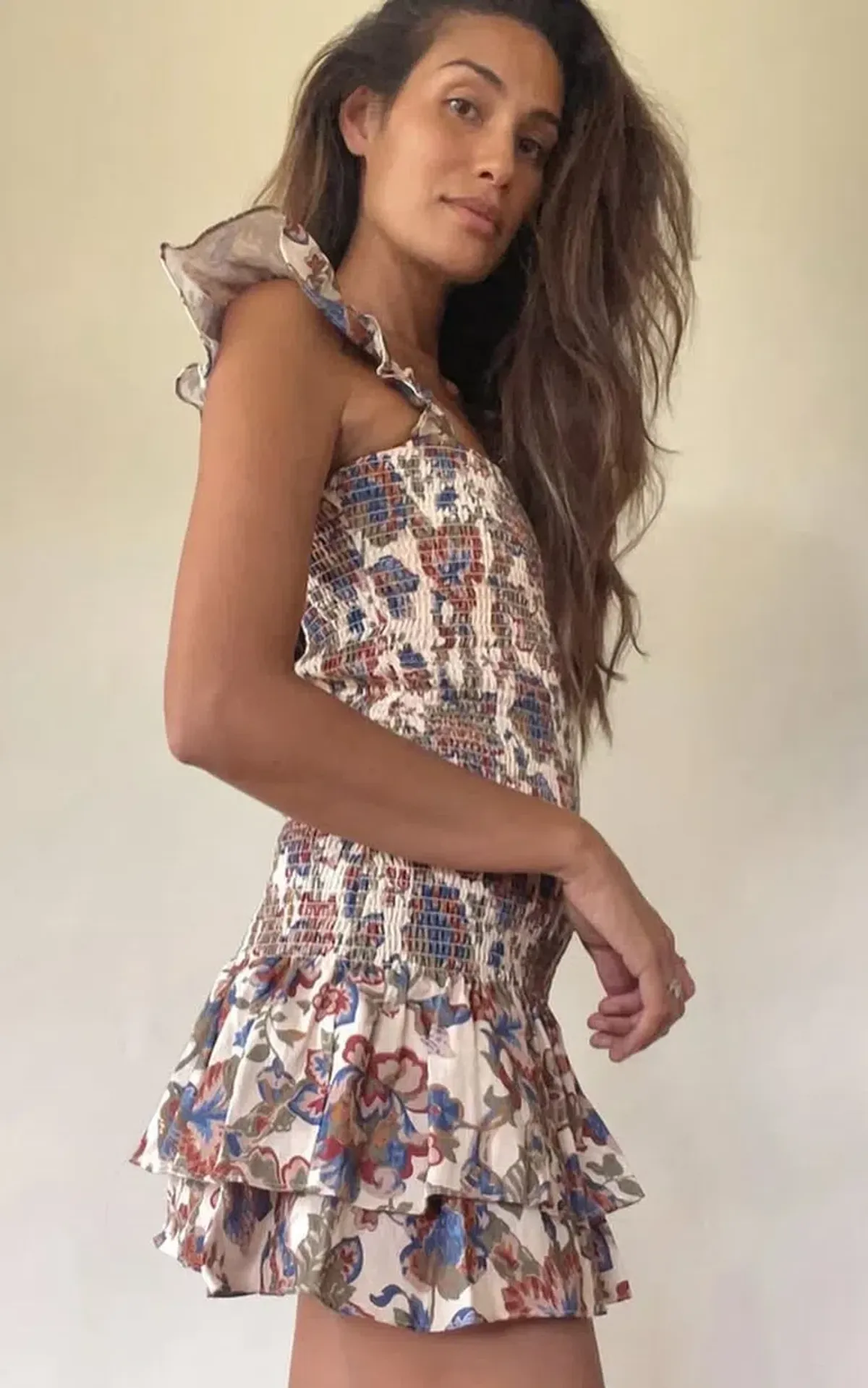 Sir the Label Bettina Shirred Mini Dress- Size 3 (10-12) - Image 2