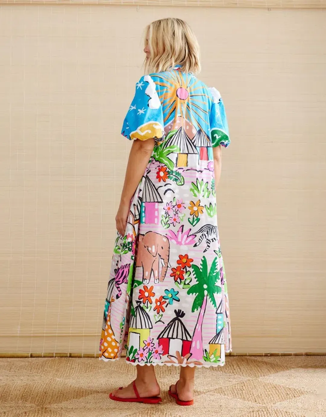 Binny Dress "The Gods Must Be Crazy Maxi Dress", Size 12 for rent on The Volte - main image