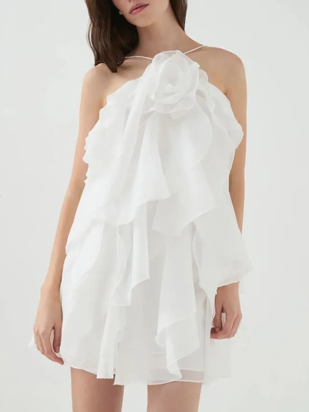 Aje Pandorea Layered Mini Dress Size 10 for rent on The Volte - main image