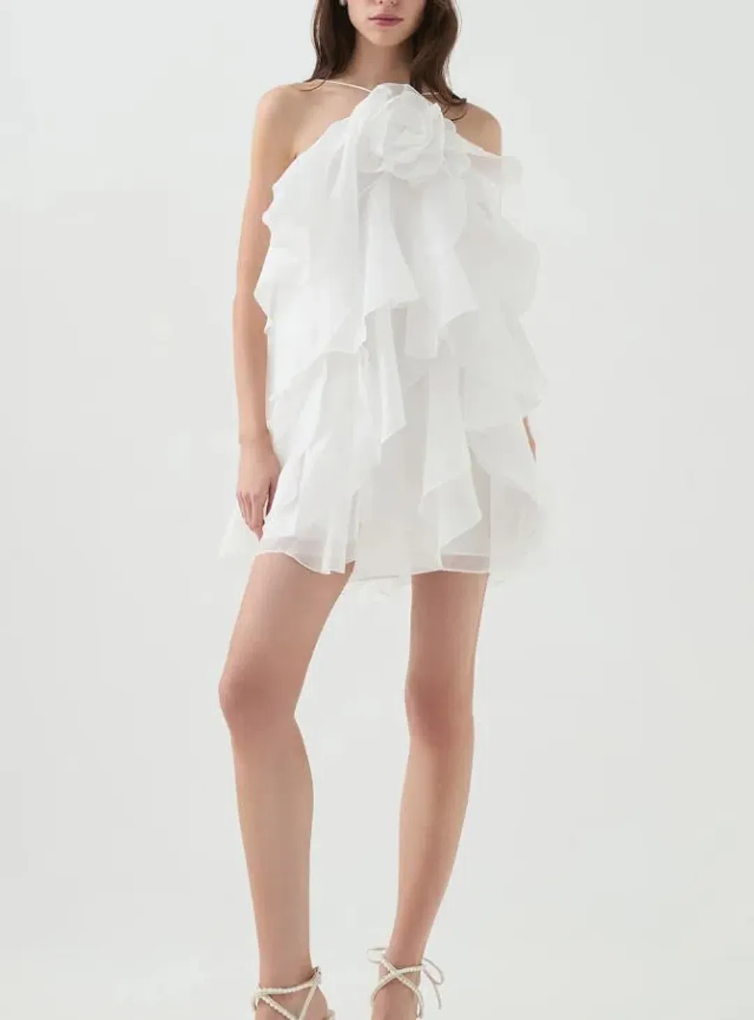 Aje Pandorea Layered Mini Dress Size 10 for rent on The Volte - main image