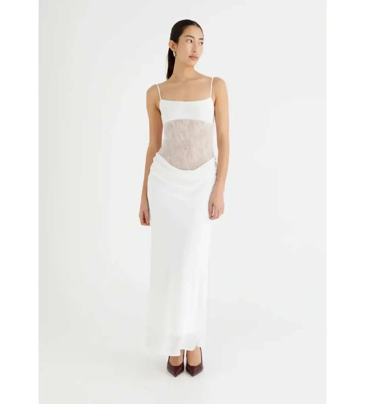 BENNIBENNI GABRIEL MAXI DRESS WHITE SIZE AU 6 - Image 2
