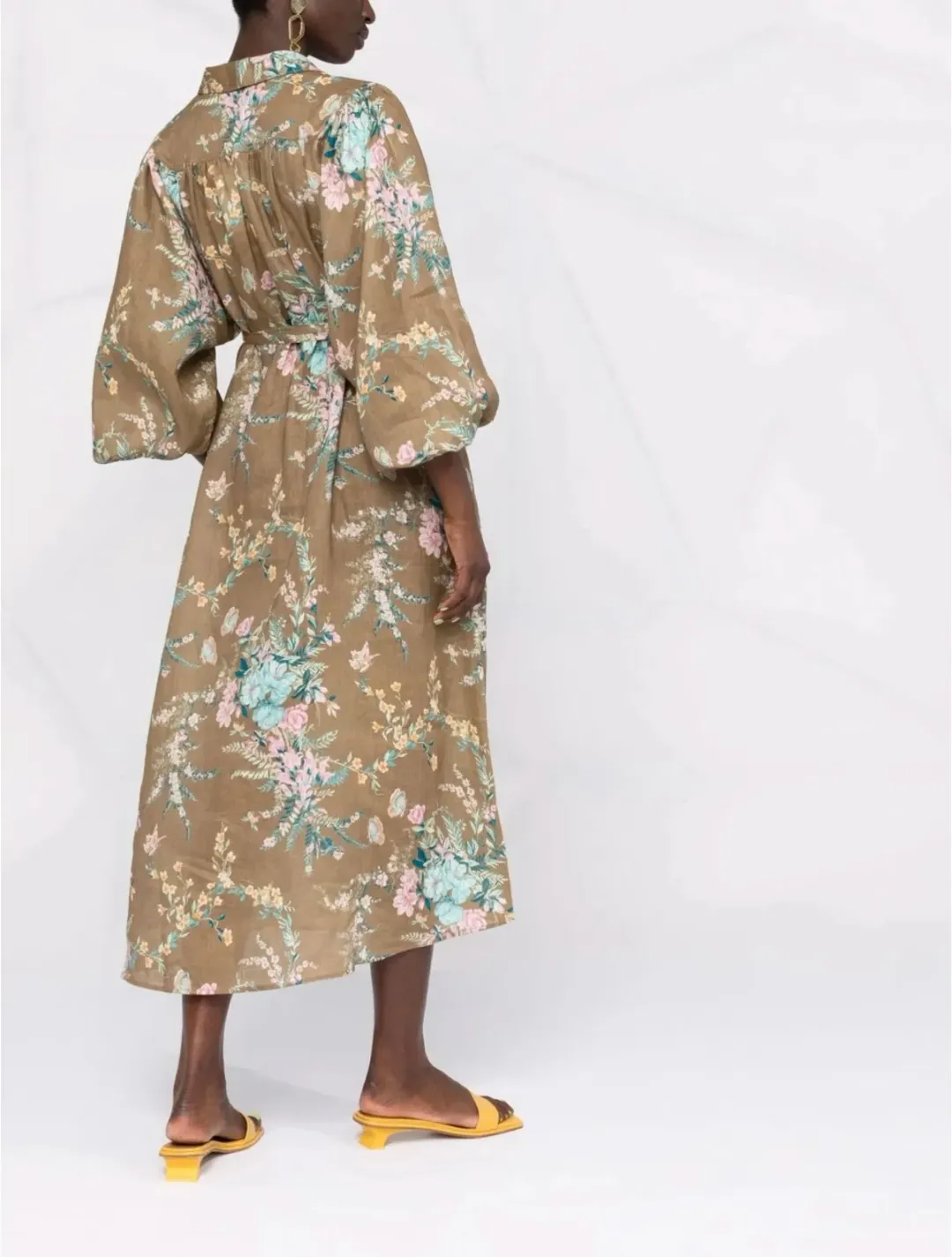 Zimmermann CASSIA WRAP TIE MIDI DRESS size 4 / AU16 for rent on The Volte - main image