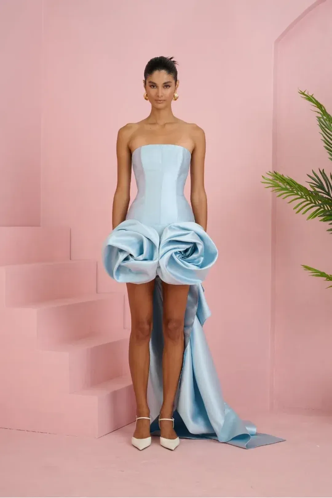 ELIYA THE LABEL Chloe Dress | Ice Blue Size M for rent on The Volte - main image