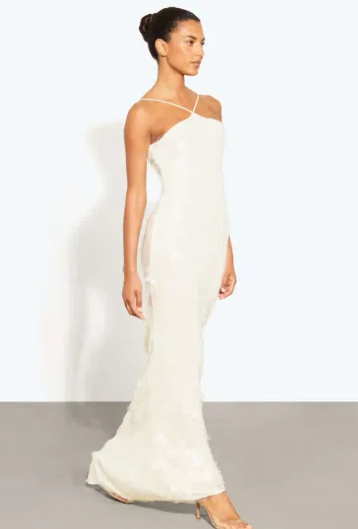 Rat & Boa White Emmanuella Maxi Sequin Dress - 12 - Image 4