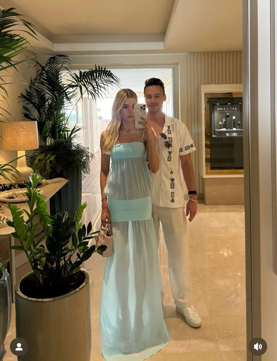 Ance Gria Romeo Gown in Aqua Blue size S / 8 AU for rent on The Volte - main image