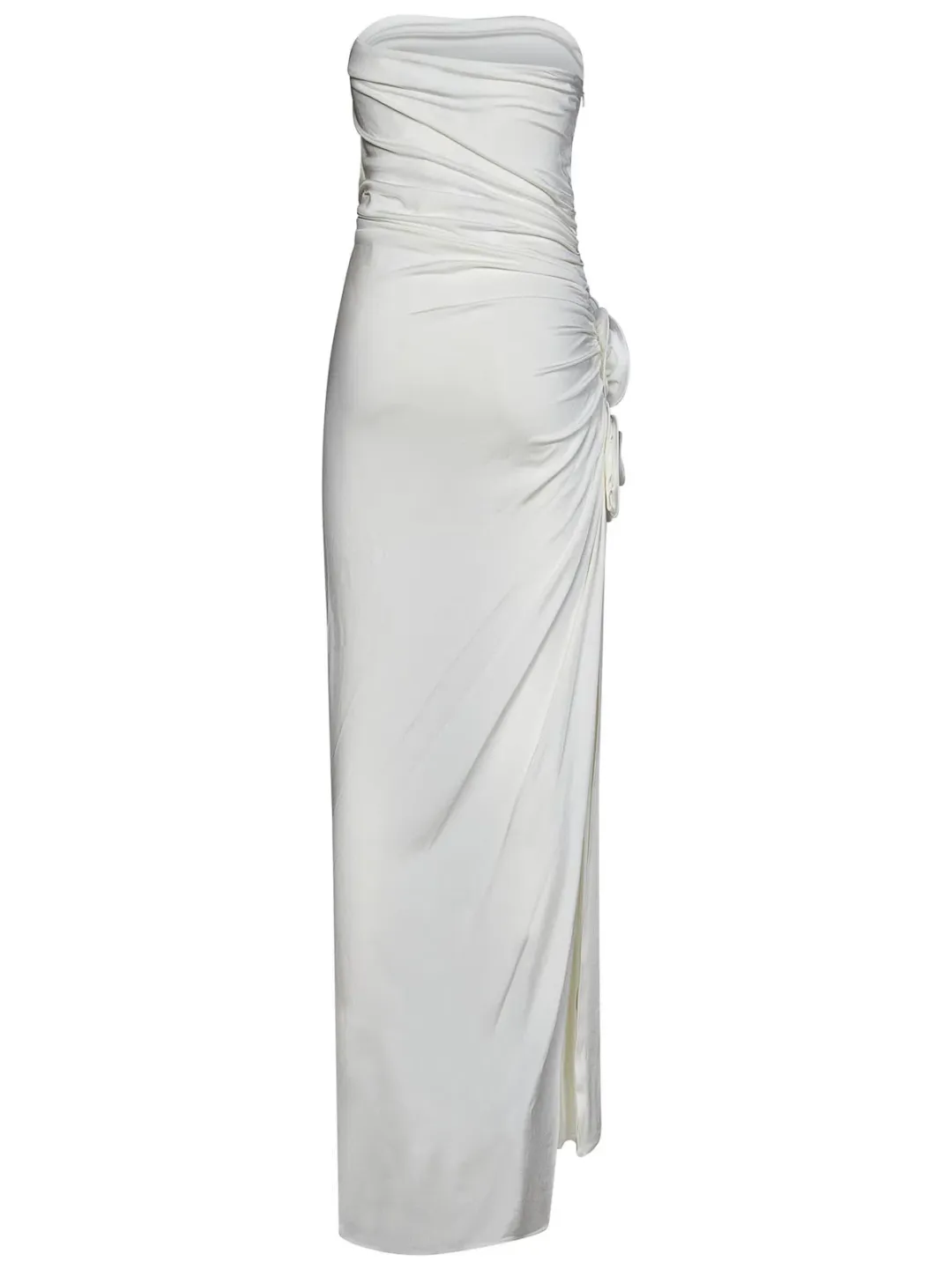 Magda Butrym White Strapless Maxi Dress for rent on The Volte - main image
