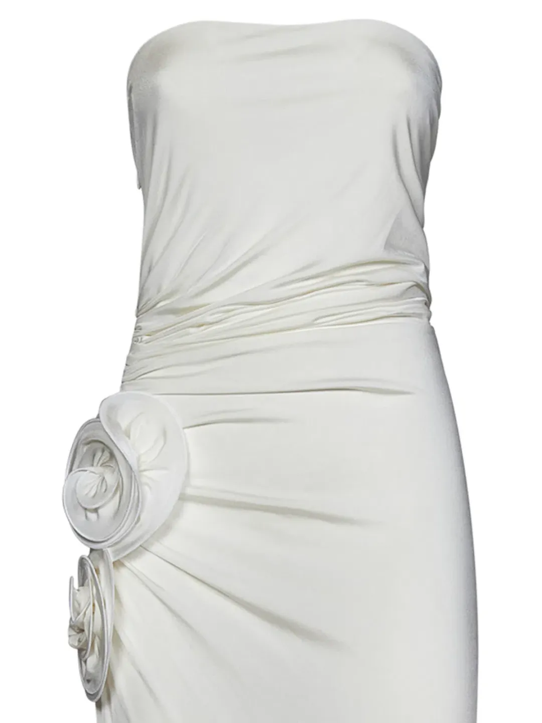 Magda Butrym White Strapless Maxi Dress for rent on The Volte - main image
