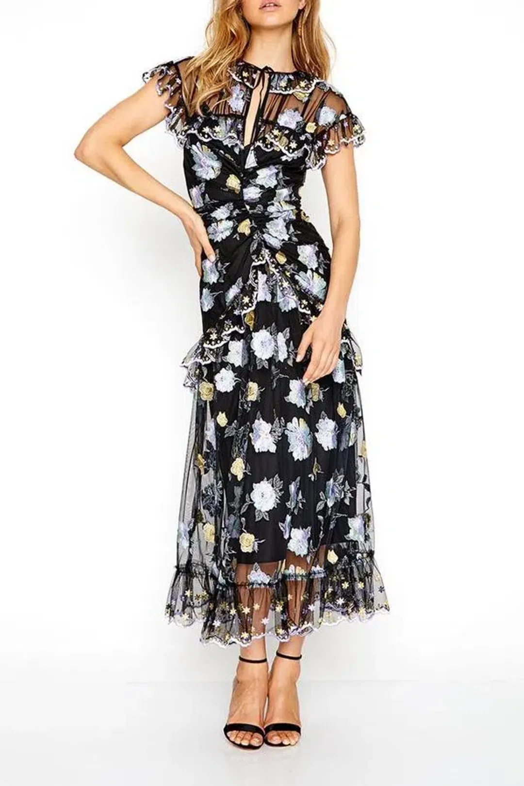 Alice McCall Floating Delicately Dress Black Size 4 for rent on The Volte - main image