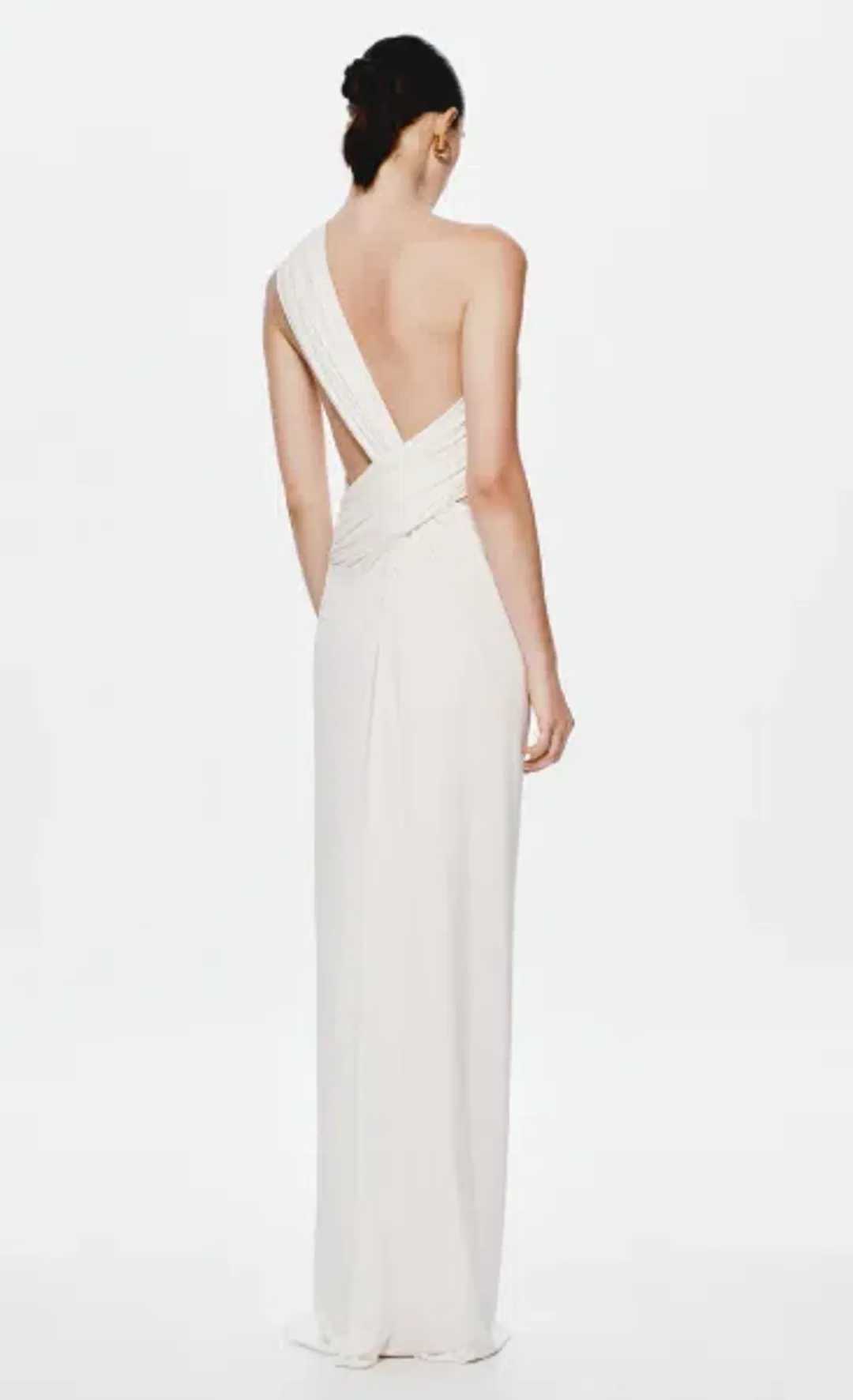 The Solstice Cupro Maxi Dress in Ivory - M for rent on The Volte - main image