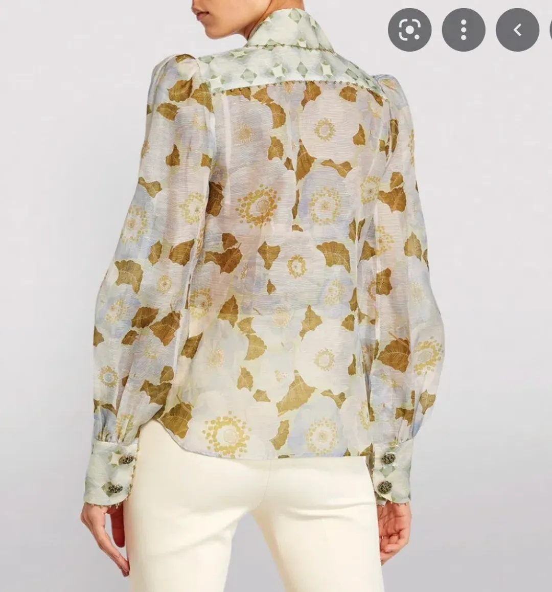 Zimmermann Tempo Blouse Floral Size 0 for rent on The Volte - main image