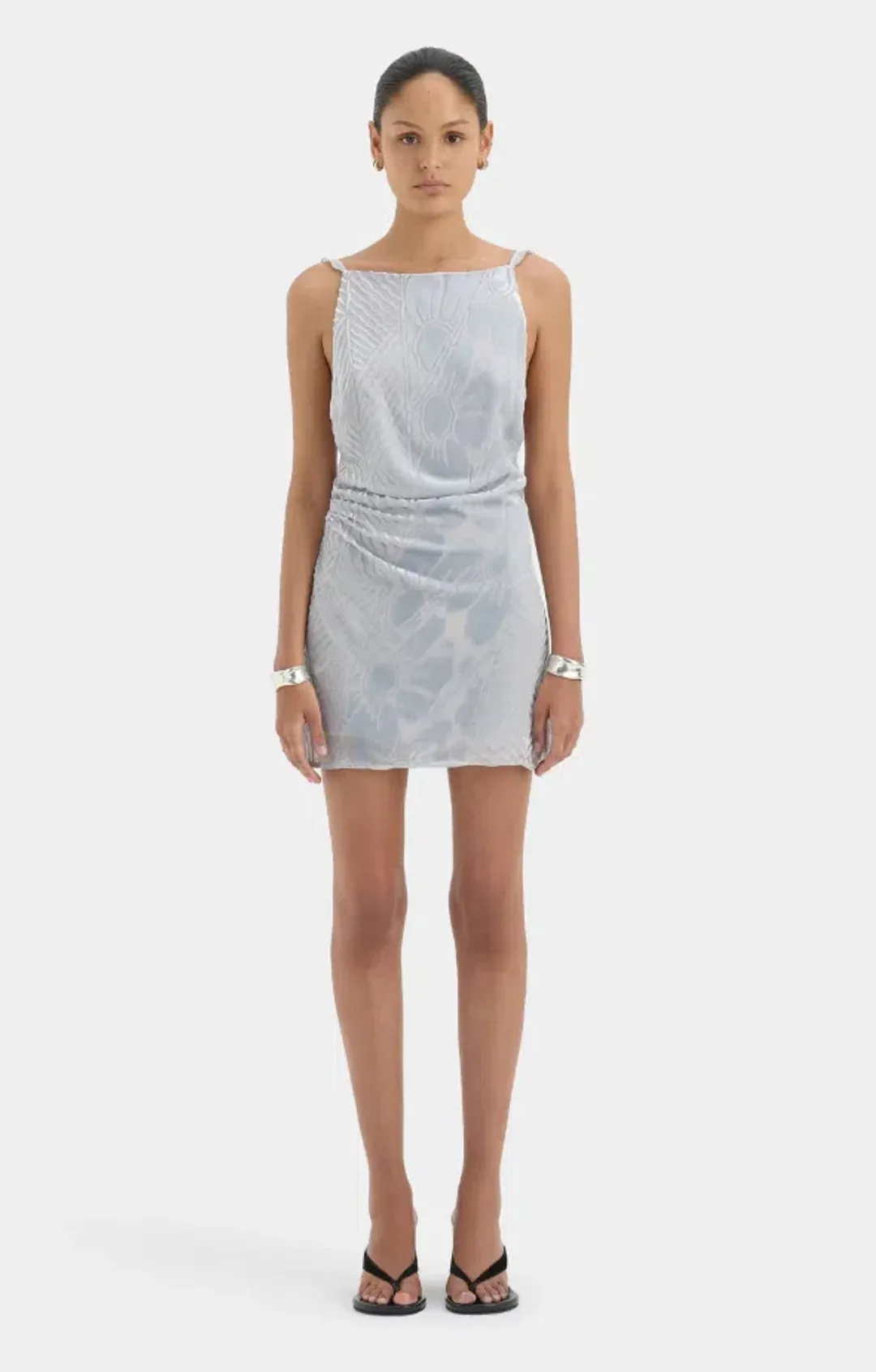 Sir the Label Ventura Mini Dress Silver Size 2 for rent on The Volte - main image