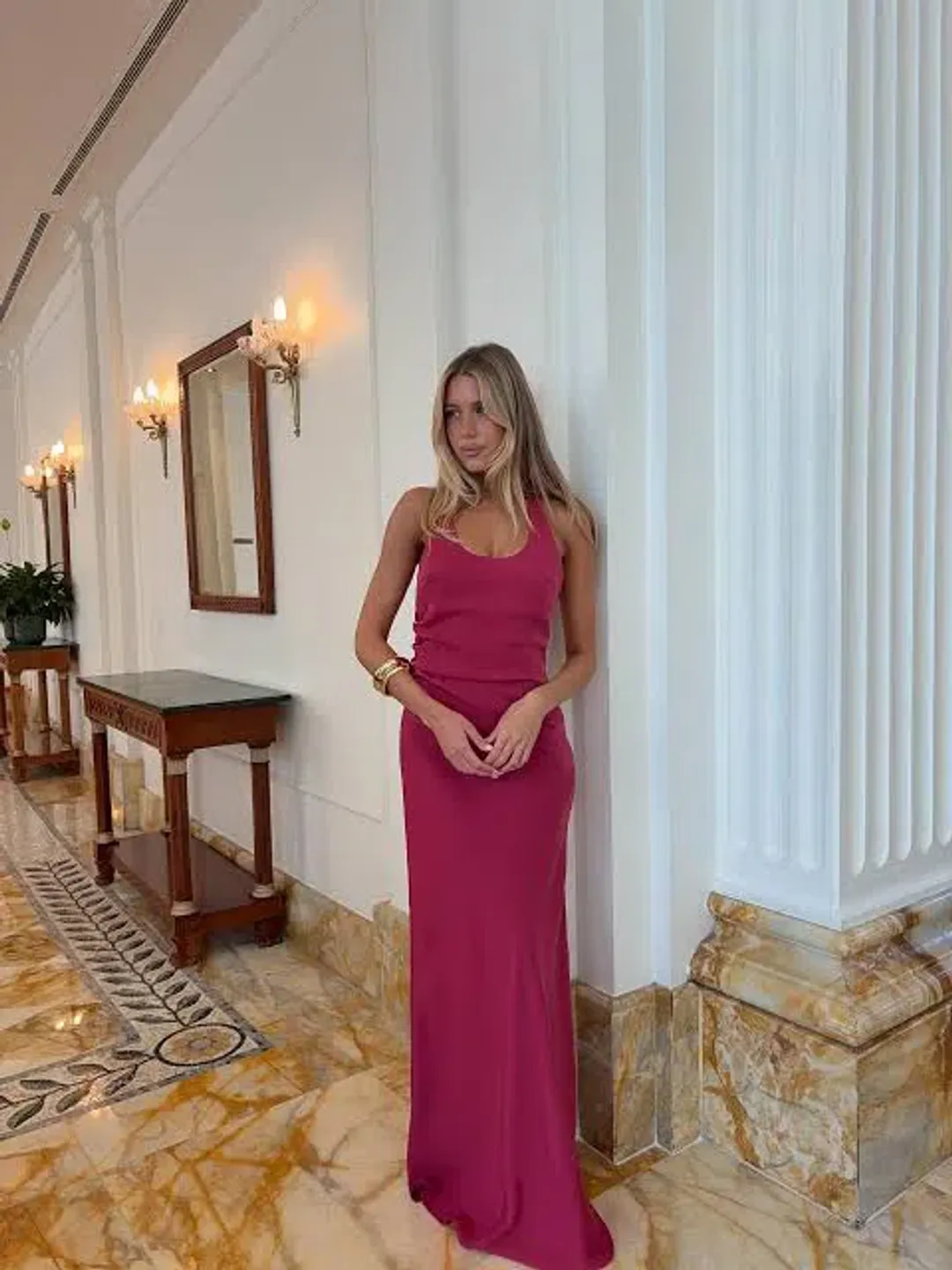 Kookai — Maria Halter Maxi Dress in Persian Red | Size 6 for rent on The Volte - main image