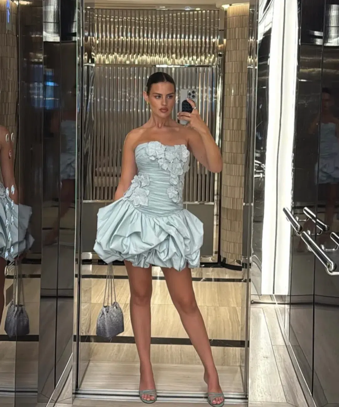 Splendour Mini Dress Size 8  for rent on The Volte - main image