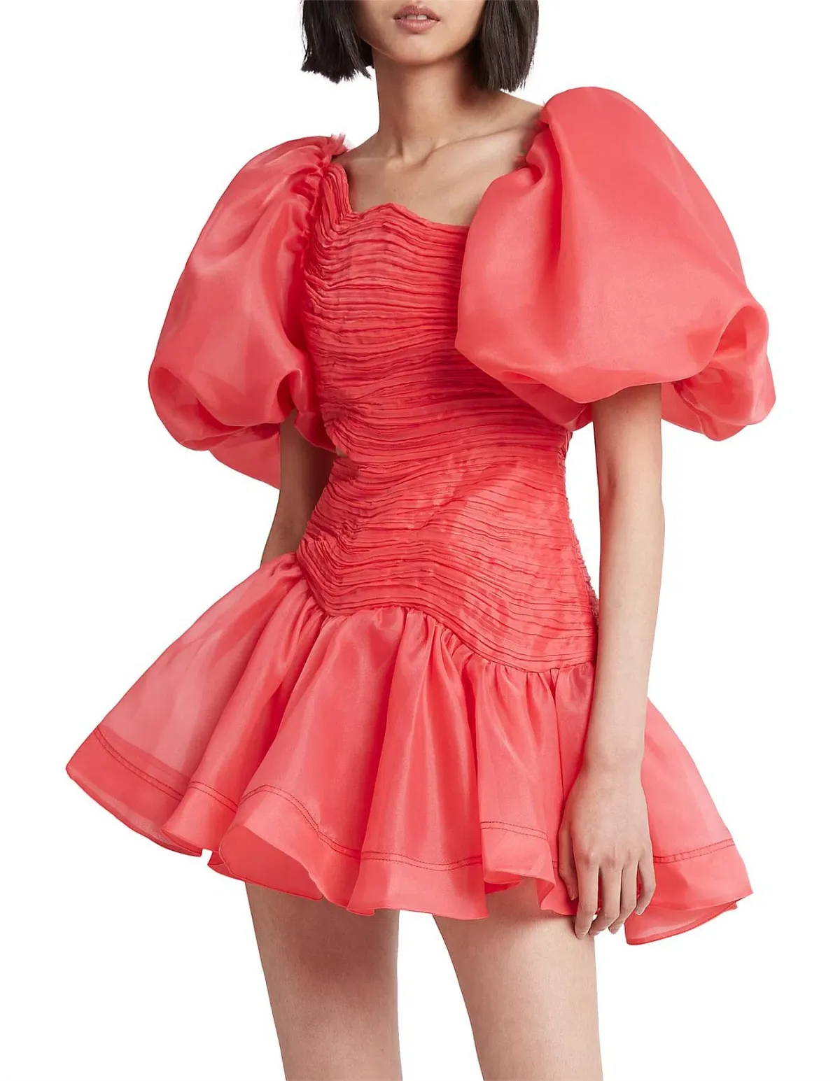 Aje Joan puff sleeve mini dress - Image 3