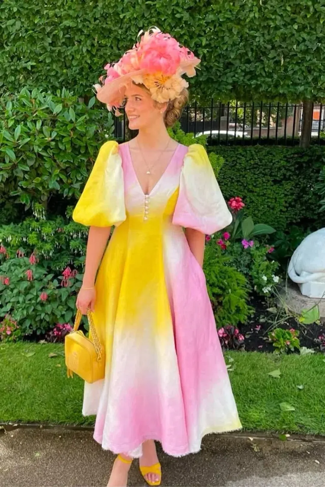 Aje Cloud Burst Midi Dress Multi Size 14 for rent on The Volte - main image